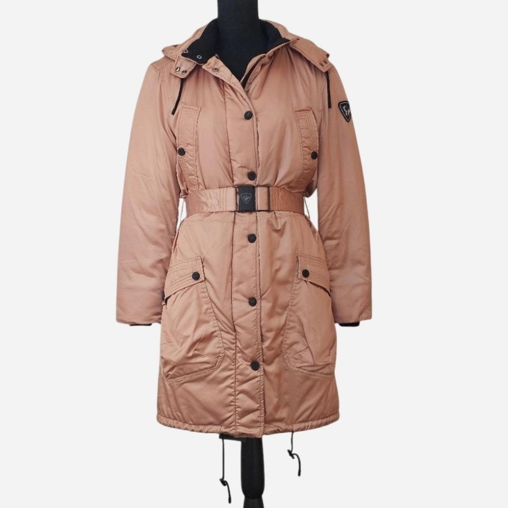 ROSSIGNOL‎ Women's Rose Expo Nylon Belted Parka. Sz 40